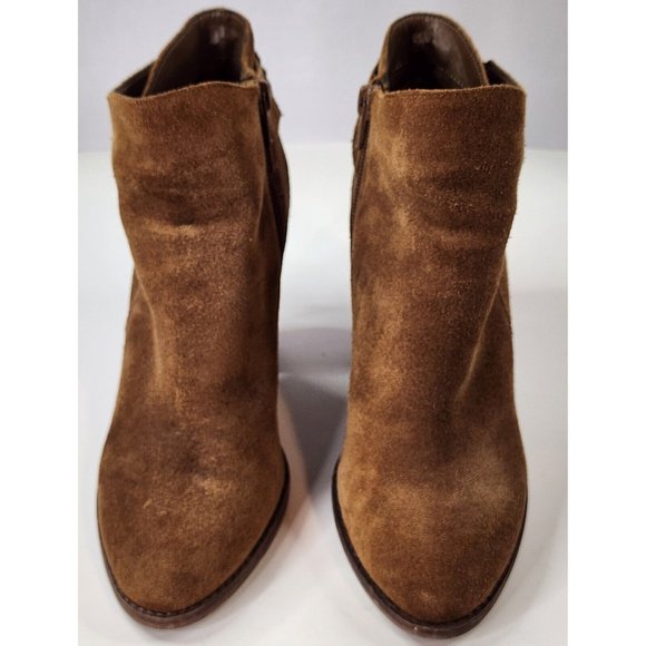 Vince Camuto Linford Boots Womens Size 6M Brown Suede Tasseled Ankle Booties - Picture 2 of 12
